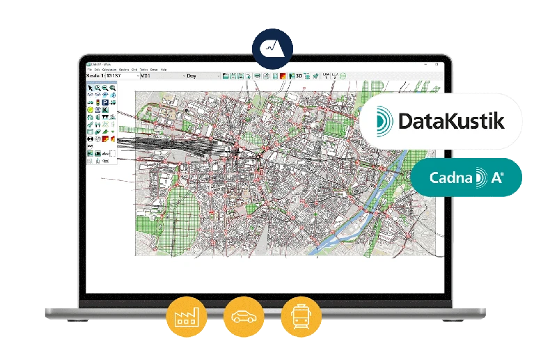 Cadnaa Simulation Example CadnaA - Environmental Noise Prediction Software | Campbell Associates